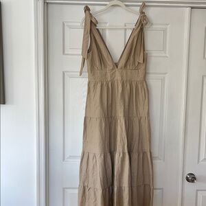 House of Harlow 1960 Tan Maxi Sundress